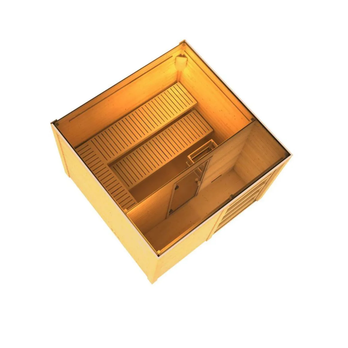 Karibu Saunahaus Cuben 38 mm ohne Zubehör