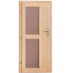 Karibu Saunahaus Skrollan 2 38 mm 9 kW Bio Ofen externe Strg moderne Tür