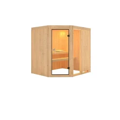 Karibu Systemsauna Fiona 2 68 mm ohne Ofen ohne Dachkranz