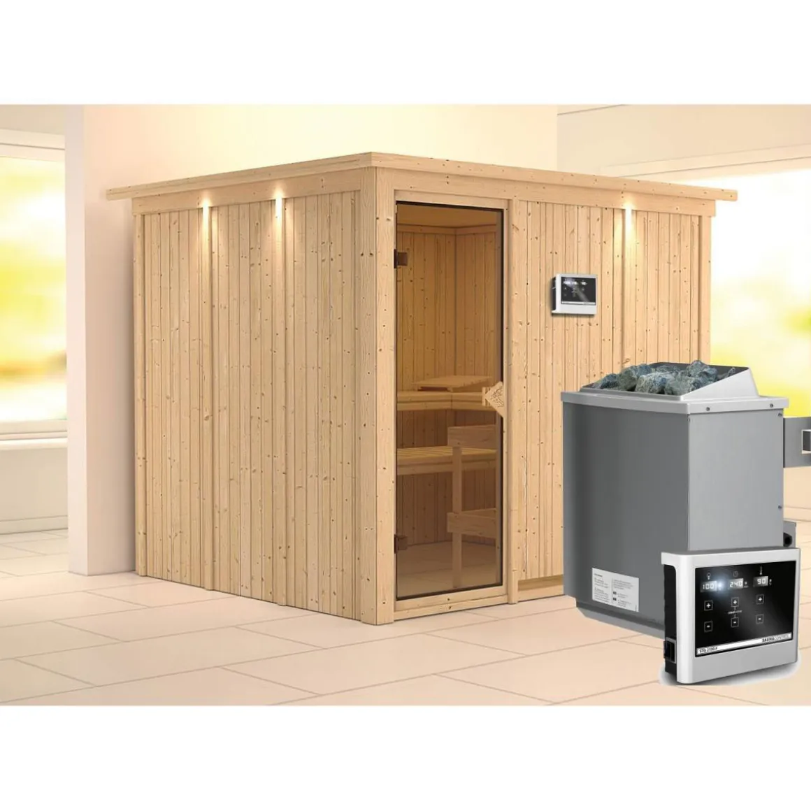 Karibu Systemsauna Gobin 68 mm
