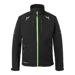 Kübler Softshell Jacke PULSE Herren schwarz/neongrün Größe XL
