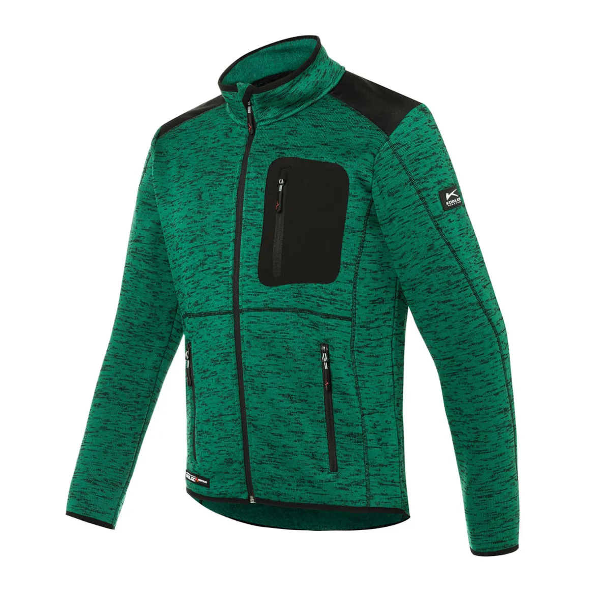 Kübler Strickjacke PULSE DAILY moosgrün/schwarz Größe M