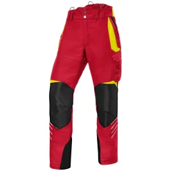 Kübler Schnittschutzhose Forest rot Größe M