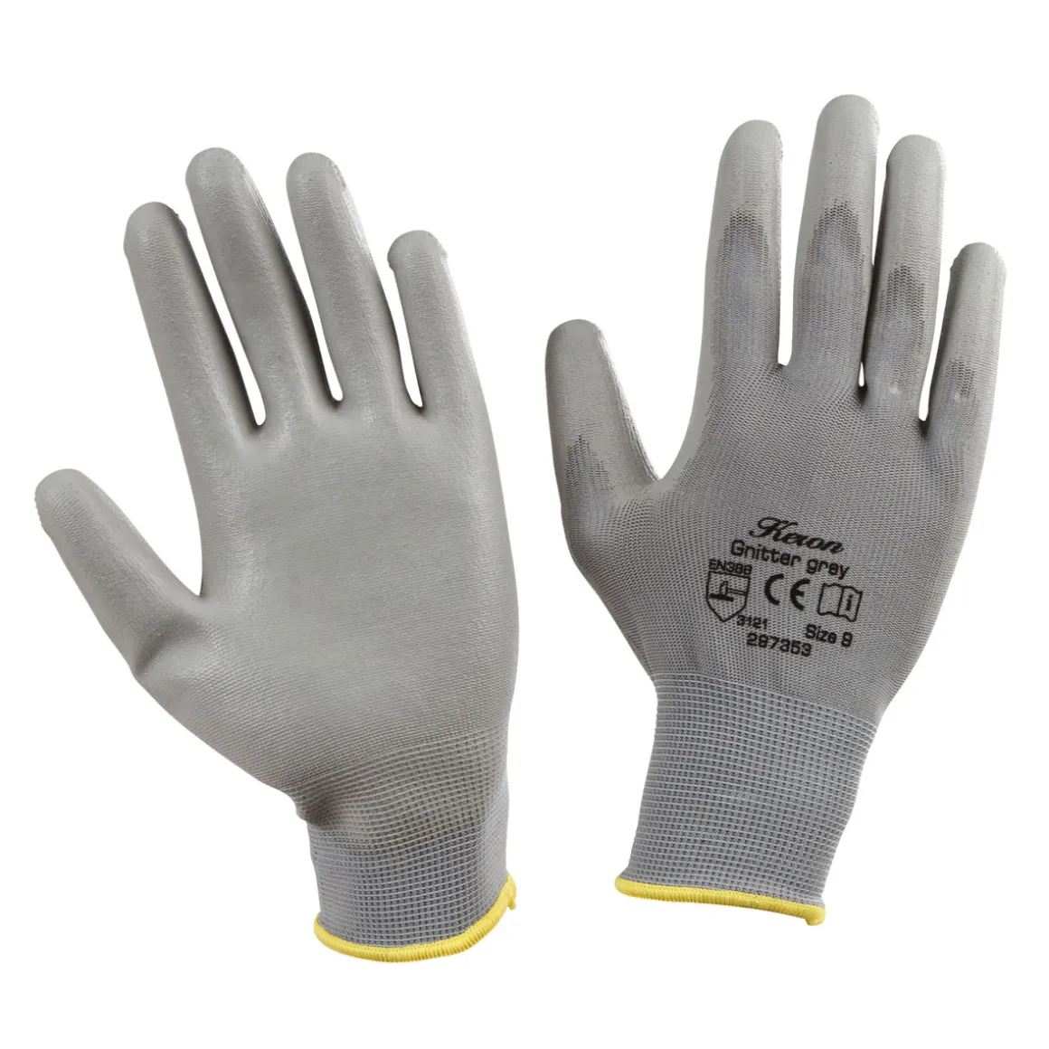 Keron Arbeitshandschuh Gnitter grau Größe 9