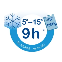 Kühlbox Promotion 24 l blau/grau