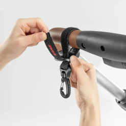 Kinderwagenhaken Clip und Go Hook schwarz 2 Stück