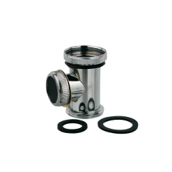 Kirchhoff Ablauf-T-Stueck Chrom 1 1/4" fuer Siphon