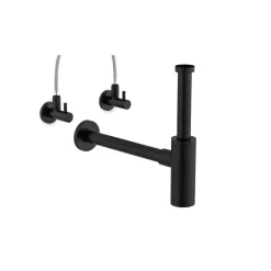 Kirchhoff Design-Flaschensiphon schwarz 1 1/4