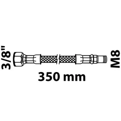 Kirchhoff Flex-Anschlussschlauch 35 cm 3/8"IG x M8AG