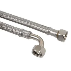 Kirchhoff Spülkasten-Anschlussschlauch mit Bogen 3/8"IG x 200 mm x 3/8"IG