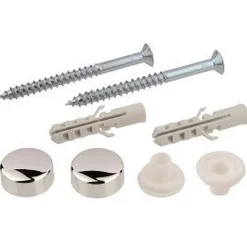 Kirchhoff WC-Befestigungssatz Linsenkopf verchromt 6 x 70 mm