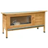 Kleintierstall Alfred 116 x 62 x 45 cm braun