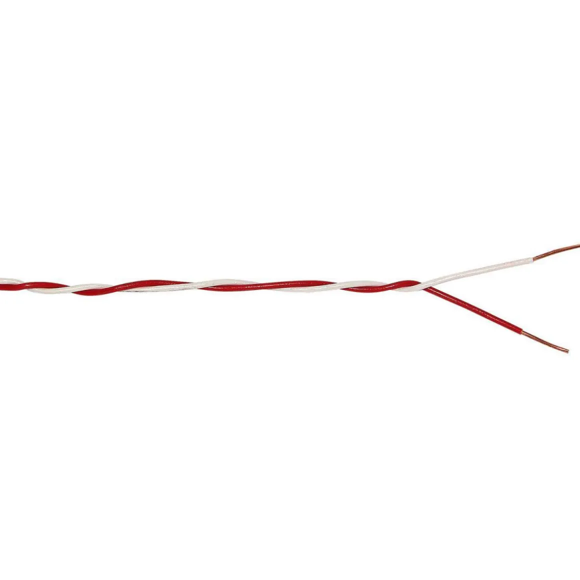 Klingeldraht 2 x 0,6 rot/weiß 20 m