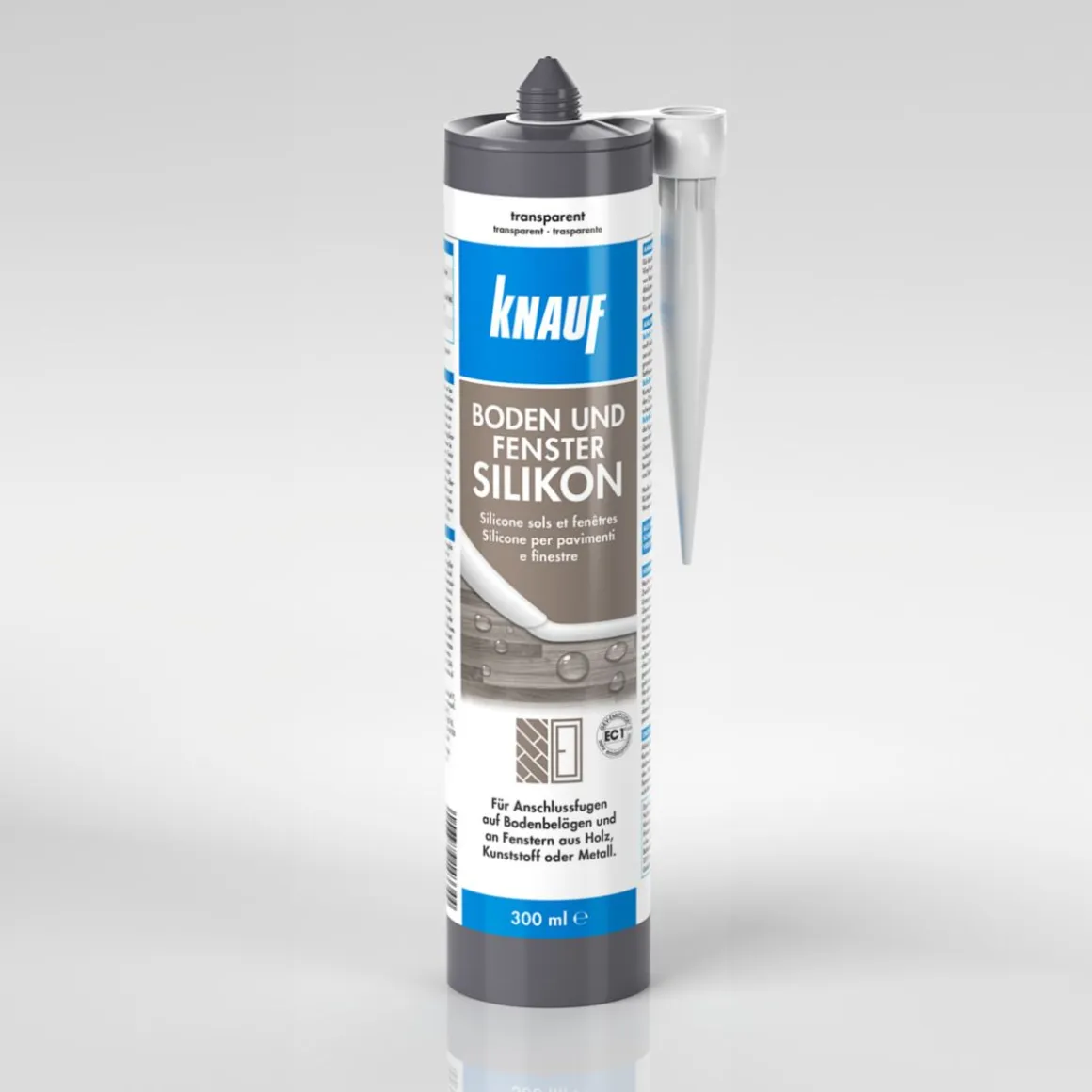 Knauf Boden u. Fenster Silikon transpar. hell 300 ml