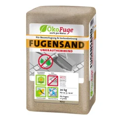 ÖkoFuge Fugensand 1-5 mm Natur Unkrauthemmend 20 kg