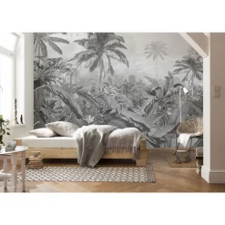 Komar Vlies Fototapete Amazonia Black & White 400x250 cm