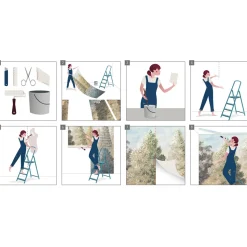 Komar Vlies Fototapete Cloud Wire 400x250 cm