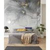 Komar Vlies Fototapete Ink Gold Fluid 300x280 cm