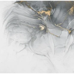 Komar Vlies Fototapete Ink Gold Fluid 300x280 cm