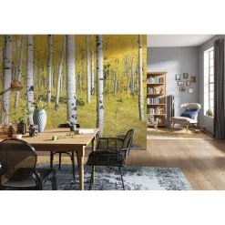 Komar Vlies Fototapete Orange Forest 400x250 cm