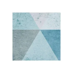 Komar Vlies Fototapete Triangles Blue 400x250 cm