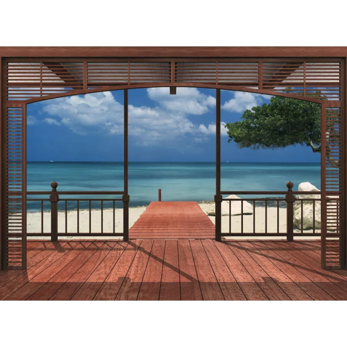 Komar Papier-Fototapete El Paradiso 8-teilig 388 x 270 cm