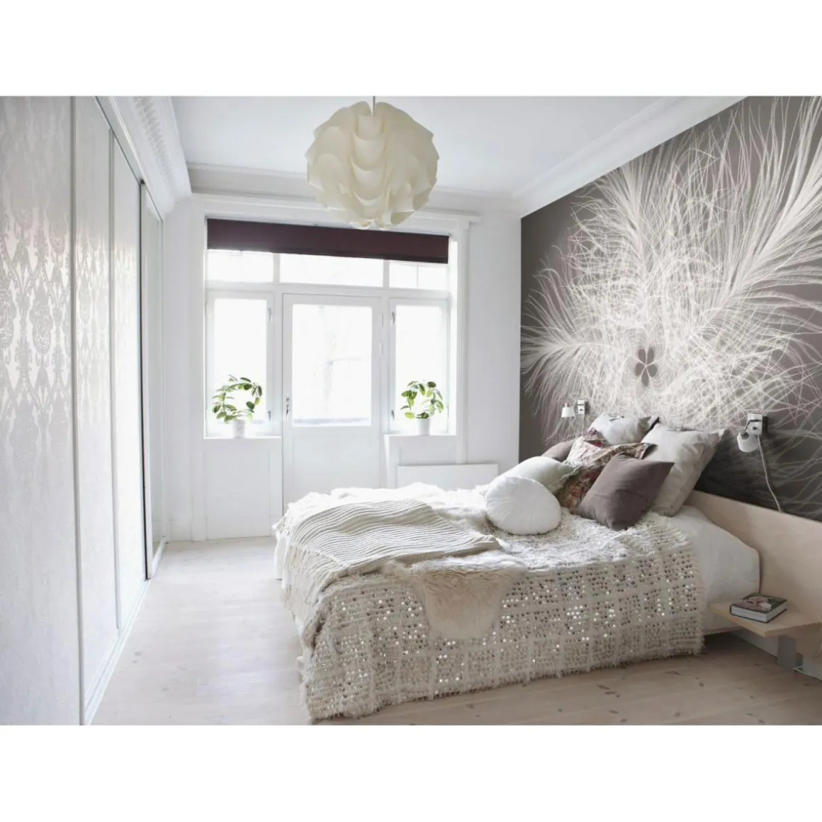 Komar Vlies-Fototapete Federstern 4-teilig 368 x 248 cm