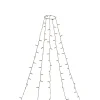 Konstsmide LED Baummantel mit Ring Durchmesser 11 cm 5 Stränge mit je 50 bernsteinfarbenen Dioden gefrostet
