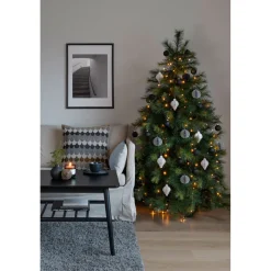 Konstsmide LED Baummantel mit Ring Durchmesser 11 cm 5 Stränge mit je 50 bernsteinfarbenen Dioden gefrostet