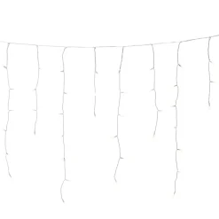 Konstsmide LED Eisregen Lichtervorhang mit Lichtsensor