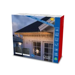 Konstsmide LED Eisregen Lichtervorhang gefrostet 400 Dioden