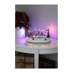 Konstsmide LED Szenerie Eisbahn 12 Dioden Musik 3xAA und USB