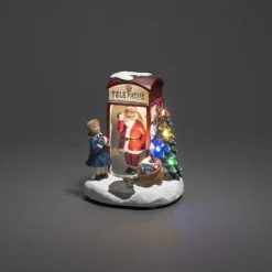 Konstsmide LED Szenerie Weihnachtsmann in Telefonzelle