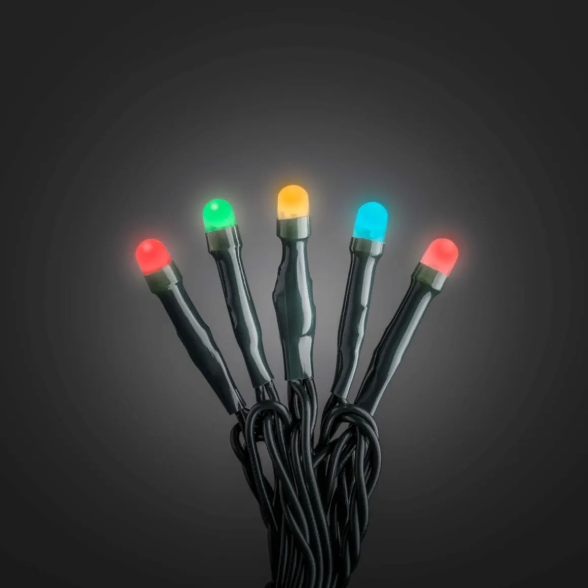 Konstsmide Micro LED Lichterkette 100 bunte gefrostete Dioden