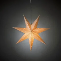 Konstsmide Weißer Papierstern 7 Zacken