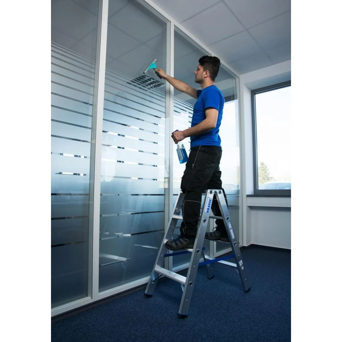 Krause Stufen-Doppelleiter Stabilo 2 x 4 Stufen