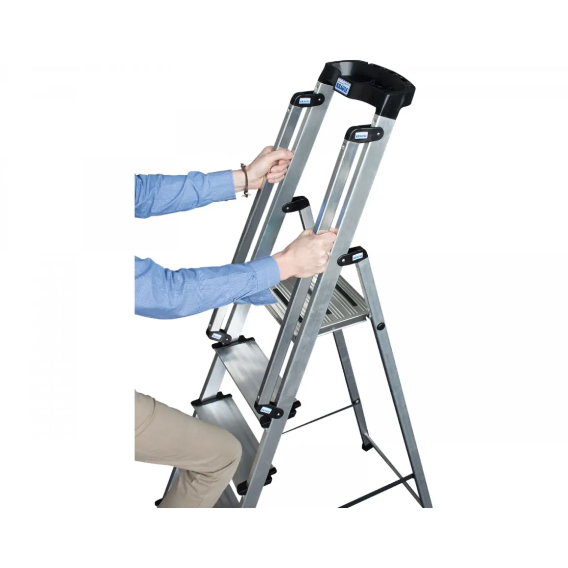 Krause Stufen-Stehleiter Sepuro inkl Handlauf 8 Stufen