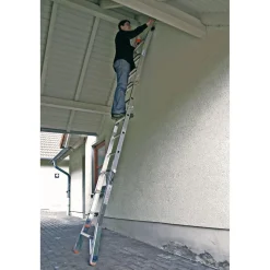 Krause Teleskopleiter TeleVario mit Holmverlängerung 4 x 4 Sprossen