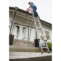 Krause Vielzweckleiter Tribilo 3 x 12 Sprossen mit Treppenfunktion