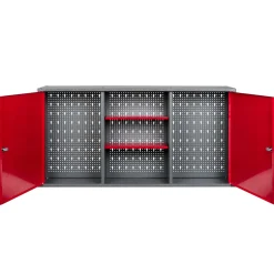 Kreher Metall-Werkstattschrank 120 x 60 x 19 cm rot