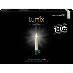 Krinner Erweiterung Christbaumkerzen LED Lumix Classic Mini 6er Set