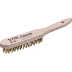 Krone Messing-Drahtbürste 4 reihig