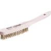 Krone Messing-Drahtbürste 3 reihig
