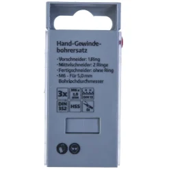 Krone Gewindebohrer-Satz HSS M6 3-teilig