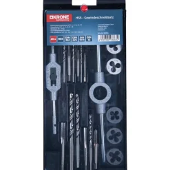 Krone Gewindeschneid-Satz HSS 20-teilig