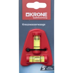 Krone Kreuzwasserwaage rot