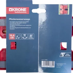 Krone Pfostenwasserwaage 13,5 cm