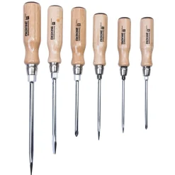 Krone Schraubendreher-Satz Holz 6-teilig