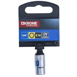 Krone Steckschlüssel 1/4 Zoll TX E10