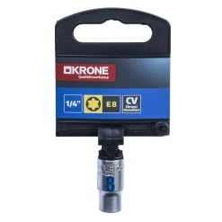 Krone Steckschlüssel 1/4 Zoll TX E8